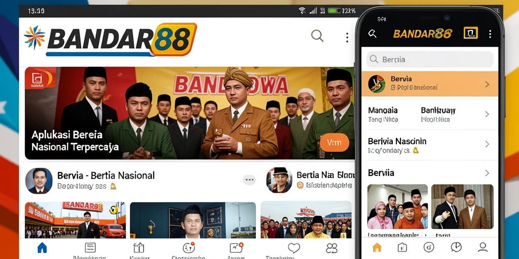 Antarmuka aplikasi BANDAR88 yang user-friendly dan informatif.