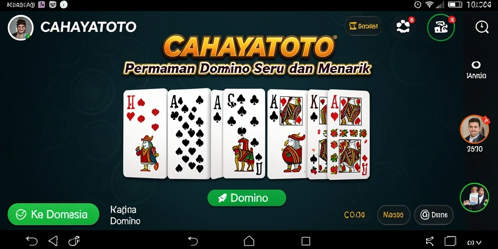 Tampilan antarmuka CAHAYATOTO yang menarik dan intuitif.