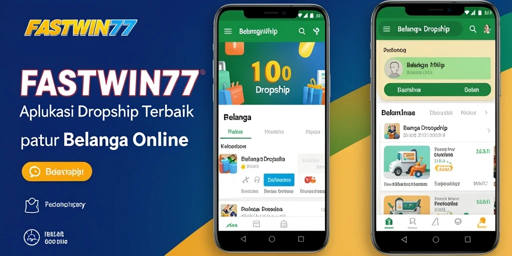 Antarmuka aplikasi dropship FASTWIN77 yang intuitif dan menarik.