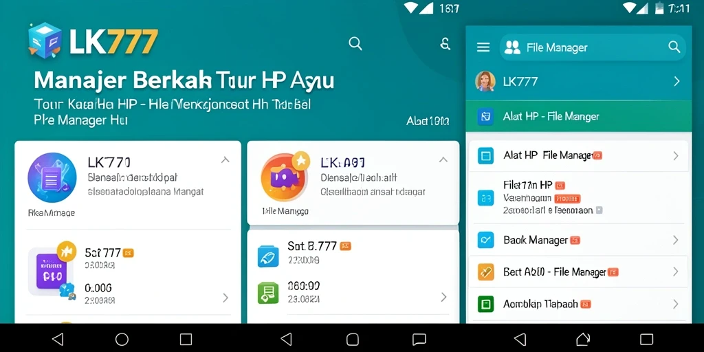 Tampilan antarmuka pengguna LK777 yang bersih dan fungsional.