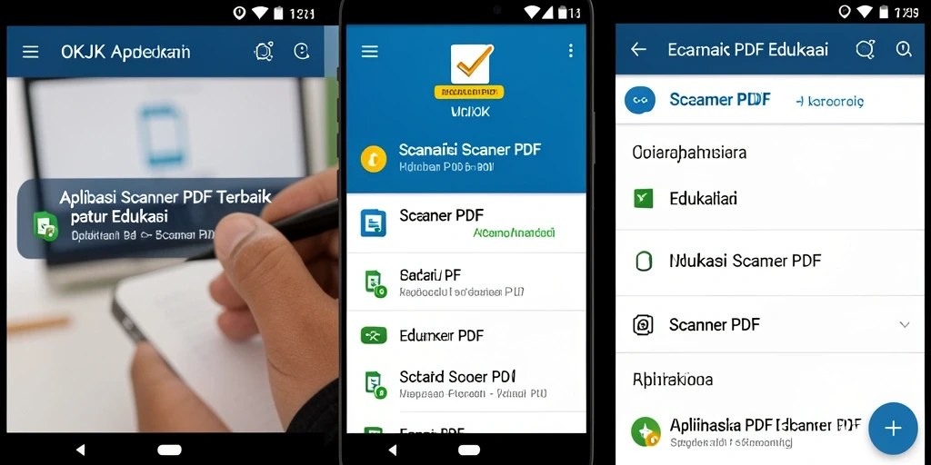 Tampilan antarmuka aplikasi OKJK untuk pemindaian PDF.