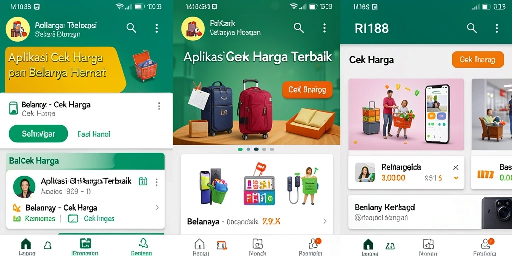 Antarmuka aplikasi Cek Harga RI188 yang menarik dan informatif.